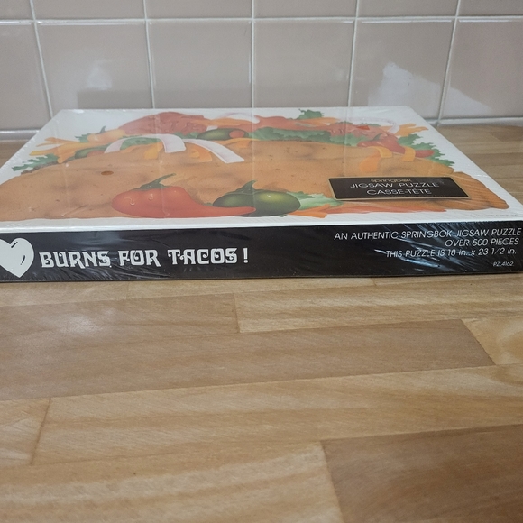 Vintage 1971 Hallmark Springbok 500 piece puzzle My Heart Burns for Tacos - Picture 8 of 10